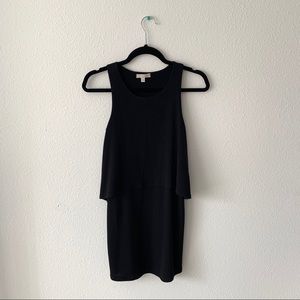 Gianni Bini Black Dress XS | Ruffled & Sleeveless